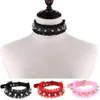 Hip Hop Vintage Spitze Leder Halsband Halskette Frauen Männer Harajuku Punk Sexy Niet Aussage Kragen Halskette Schmuck