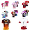 Ny Riman Pirate King Lufei One Piece Film Red Animation Perifer 3D Digital Printing Short Sleeve