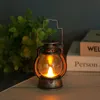Party Decoration Christmas vintage Little Oil Lamp Stype Electronic Candle LED Small Horse Lamps Creative Home Festival Decor