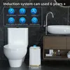 Waste Bins Smart Sensor Garbage Kitchen Bathroom Toilet Trash Can Automatic Induction Waterproof with Lid 1015L 230331