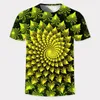 Мужские футболки Men Men Tshirt 3d Golden Glitter Digital Print