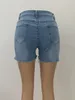 Nuova moda all'ingrosso Fashion Hollow Out Bandage Denim Shorts Designer Zipper Up Short Jeans Women Girl Summer Hight Street Outfit 9640