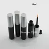 Opslagflessen 8 ml 30 stks 50 stks klassieke zwarte lege cosmetische eyeliner buis plastic wimpers groei vloeibare fles container