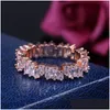 Band Rings Valentines Day Rainbow Cz Classic Engagement Stack For Women Irregar Zircon Jewelry Giftz Drop Delivery Ri Dhgarden Dha03