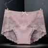 Dames slipje 7 stks katoen dames ondergoed kanten transparant slipje comfortabel antibacteriële plus size broek vrouwelijke sexy lingerie 230414