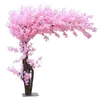 Decorative Flowers Artificial Cherry Tree Fake Plant DIY Wedding Decorations Party Decoration Peach Pink Road Lead El Stage Home Garden