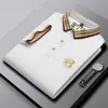 Herren Plus Tees Polos Hochwertiges besticktes Kurzarm-Poloshirt aus Baumwolle Herren T-Shirt Koreanische Modekleidung Sommer-Luxusoberteil