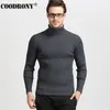 Herren Polos COODRONY Winter Dicker Warmer Kaschmirpullover Rollkragenpullover Slim Fit Pullover Klassische Wollstrickwaren Pull Homme 230331