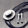 Подвесные ожерелья Kdg Bolo галстук ретро -рубашка цепь ковбойская шляпа Poirot светодиодную веревку кожа