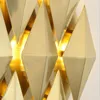 Wall Lamps Nordic Creative LED Lamp Bedroom Bedside Aisle Living Room Background Surface Mount 110V/220V Indoor Gold Decor Luminaire