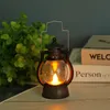 Party Decoration Christmas vintage Little Oil Lamp Stype Electronic Candle LED Small Horse Lamps Creative Home Festival Decor