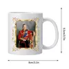 Mugs King Charles Mug Novel Office Coffee Ceramic Souvenir Gift for Tea Beer Cocoa Dad Cup Kitchen Accessories