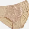 Women's Panties Trufeeling 3Pcs/lot Women's Sexy Panties Floral Briefs Lace Lingerie Plus Size Underwear Silk Satin Shorts L XL 2XL 3XL 4XL 5XL 230420