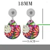 Boucles d'oreilles en peluche maman filles tournesol de 12 mm 18 mm bouton instantanée Drop en oreille en oreille en acrylique