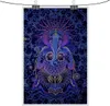 Gobeliny Ultraviolet Upitule Trippy Wall wiszący Ganesha Buddha Psychedeliczny Art Tobestry 230330