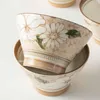 Миски 5 -дюймовые творческие японские ковш -чаша одиночная рис маленький высокий посуда на туалете домашняя труба рамэн