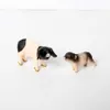 Simulação de javali modelo animal de fazenda conjunto de família de porco estatuetas figura de ação brinquedos educativos para crianças decoração de casa