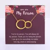 Pendant Necklaces You Are My Person Love Chain Women Men Unisex Jewelry Friends Friendship Christmas Gift Drop