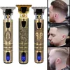 LCD -vattentät hår Clipper Professional Electric Shaver For Men Razor Men Mower Beard Trimmer Barber Shaving Machine Barbershop Tool USB Laddningsbar DHL gratis