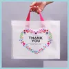 Emballage Cadeau Merci Sacs Fête D'anniversaire Faveur Pochettes En Plastique Boutique Grand Avec Poignée 50 Pcs Drop Delivery Home Garden Festive S Dh5Zp