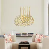 Wall Stickers Mirror Wall Decal Islamic Decal Home Decoration Islamic Decal 3D Acrylic Decal Bedroom Living Room Wall Decal Mural 230331