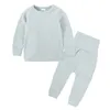 Pyjama Milancel Spring Baby Pyjama Set Langarm O-Neck Hose Pyjama 230331