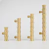 Solid Brass Bamboo Kitchen Cabinet Knobs and Pulls Vintage Furniture Drawer Cupboard Warodrbe Door Pulls Handles Hardware