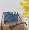 Designer-luxurys titular de cartões bolsa de jeans da série de jeans bola crossbody saco feminina moda luxurys bolsas