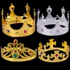 Party Hats King Crown Halloween Ball Dress Up Plastic Crown Scepter Party's Levert Birthday Crowns Princess Crowns Dh451