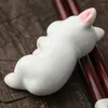 Chopsticks 1PC Cute Animal Holder Japanese Ceramic Chopstick Home Decoration Spoon Tableware Sushi