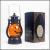 Andra festliga festförsörjningar Halloween Pumpkin Wind Lamp Light Up Lantern Home Bar School Decorations Drop Delivery Garden DH7EF