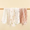 Одеяла пеленание на хлопковое марле -муслин Super Soft Born Swaddle Wrap Quick Dry Boy Girl Kids Coverse Coverler 230331