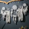 Decorative Objects Figurines 5 Pieces/Set Feather Fantasy Catcher Handmade Wall Hanging Decoration Home Living Room Bedroom No Lighting and Wood Stick 230331