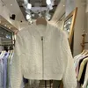 Women's Jackets Solid Color Ladies Short Fashion Baseball Jacket 2023 Korean Spring Casual White Top Female Cardigan Zipper