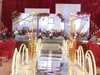 Bougeoirs 10 têtes/5 têtes en métal candélabre électrique Table de mariage pièce maîtresse route plomb candélabre pour la décoration intérieure