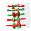 Autres Fournitures Pour Animaux De Noël Chien Chat Noeuds Papillon Noël Animaux Cadeau Collier Décoration De Vacances Accessoires De Toilettage Drop Delivery Ho Dhjo4