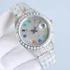 Orologio da donna orologi firmati Automatico 41 mm con acciaio tempestato di diamanti Bracciale in acciaio tempestato di diamanti Polsi impermeabili da lavoro in zaffiro Montre de Luxe