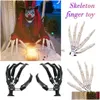 Feest gunst Halloween Articated Fingers Scarry Fake Skeleton Hands Realistisch Decor Prop Rrb15835 Drop Delivery Home Garden Festive S DHKFH