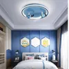 Taklampor LED LAMP NORDIC CREATIVE Modern Children's Room Boy Airplane Astronaut Cartoon Design Bedroom Light