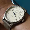 Armbandsur pt5000 vintage automatisk klocka klassiska män klockor vattentät läder rem mekaniska montres häll hommes relogio masculino