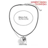 Choker Korean Style Women Wax Cord Short Chain Necklace Heart Pendent Simple Girl Fashion Jewelry