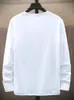 T-shirt maschile Spring Autunno Oversize T-Shirt O-Neck Letter Shirt Stampato Maglietta a maniche lunghe Talto Top Plus Times 6xl 7xl 8xl 230331