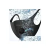 Designer Masks Ice Silk Face Mask With Breathing Vae Washable Reusable Antidust Pm2.5 Protective Black Recycle Drop Delivery Home Ga Dhdzw