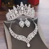 orecchini con collana di tiara da sposa