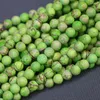 Tour de cou vert impérial empereur pierre collier sédiment tranche perles en vrac foré dalle femmes accessoires de mode fabrication de bijoux