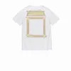 Mens t Shirts Summer Designers T-shirts Womens Fashion Offs T-shirts Tees Tops Man s White Casual Chest Letter Shirt Luxurys Clothes4awu