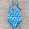 Kvinnors badkläder Bikinis Set Sexiga tjejer Baddräkt Fashion Summer Beach Swimsuit Letter Mönster Kvinnor Simmar underkläder