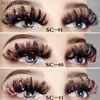 False Eyelashes 8d Colored Butterfly Glitter Natural Stage Makeup Faux Mink Shiny Thick Exaggerated Sequins Fake Eye Lash