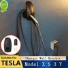 Tesla 모델 3/y/s/x 충전 건 브래킷을위한 새로운 자동차 충전 케이블 미국/EU 자동차 벽걸이 안정 펜던트에 적합합니다.