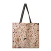 Utomhus japansk vardaglig stil ukiyoe shopping tryck tote folding väska linne strand tyg hand avslappnad